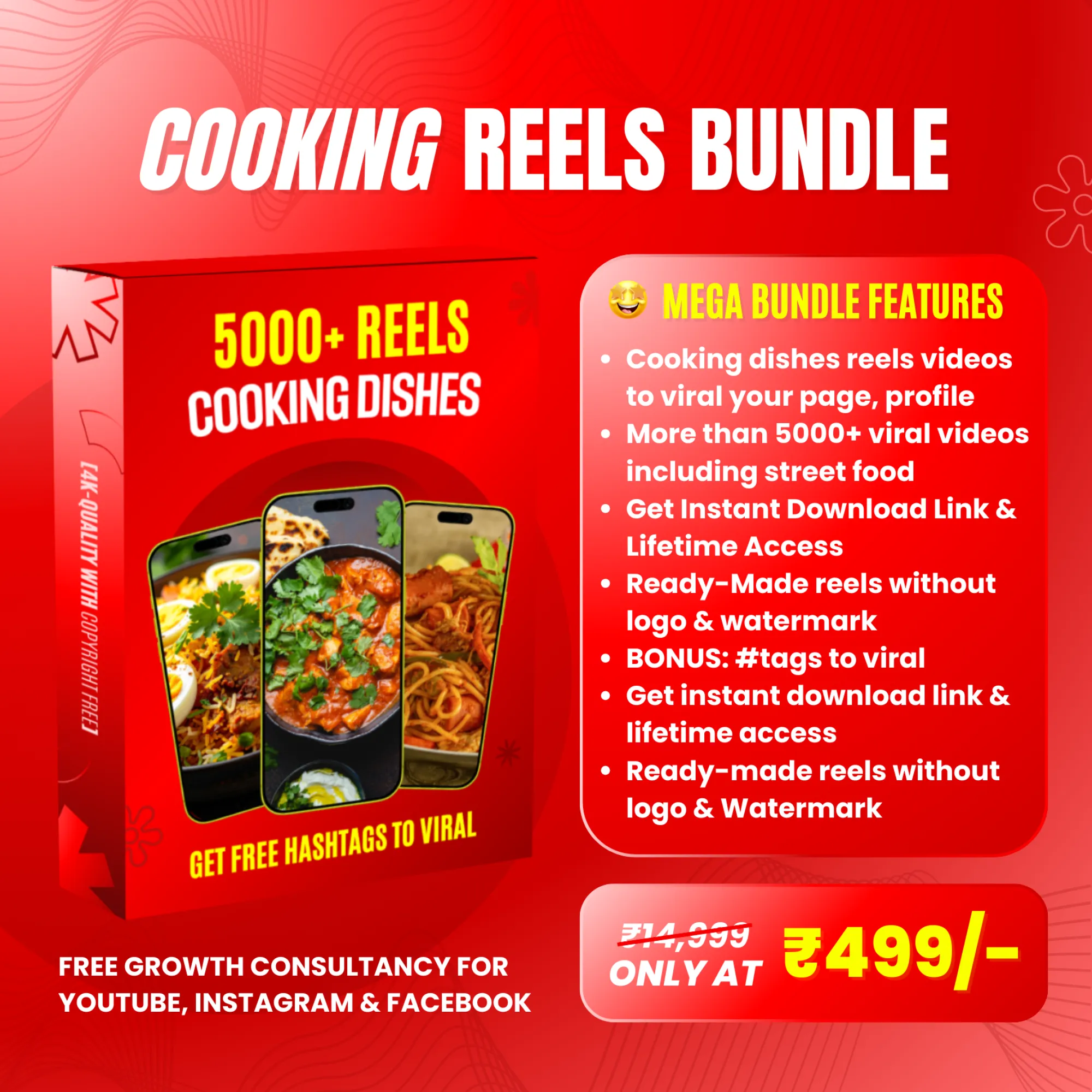 Cooking Reels Bundle (5000+ Dishes Reels Download)